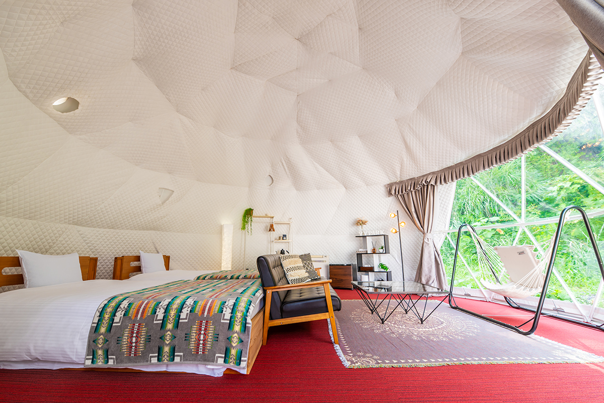 グランピング すかいドーム